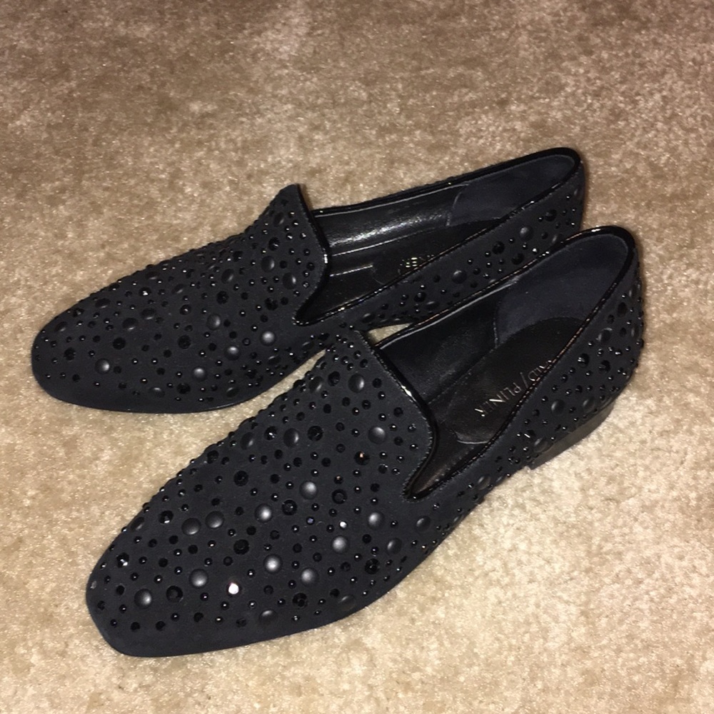 Black dress flats